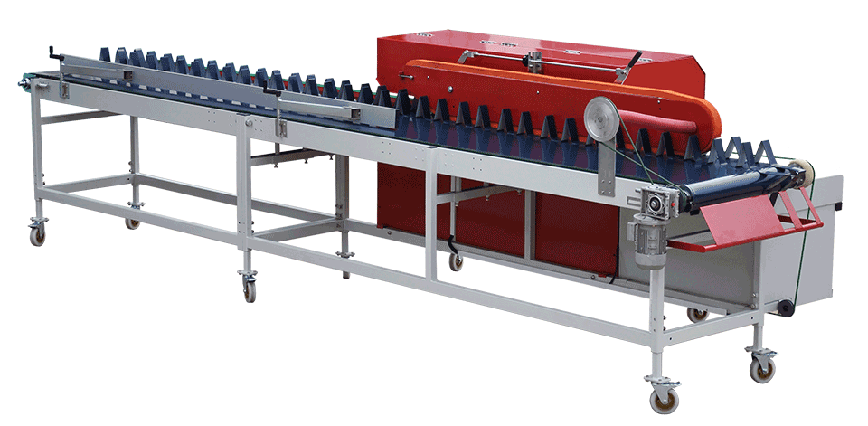 cutting and deleafing machine