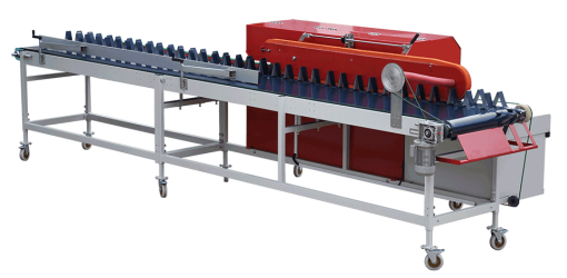 cutting and deleafing machine